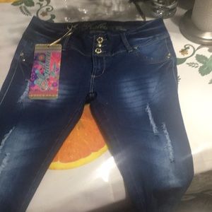 Columbian butt lift jeans low waisted